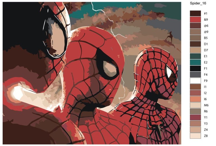 Картина по номерам «Человек-паук: Нет пути домой - К бою готовы» — картинка 2