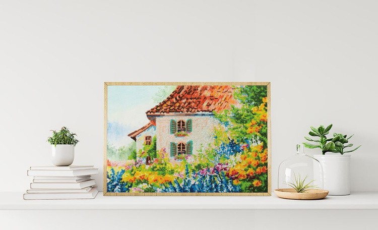 Алмазная вышивка «Домик в деревне» — картинка 4