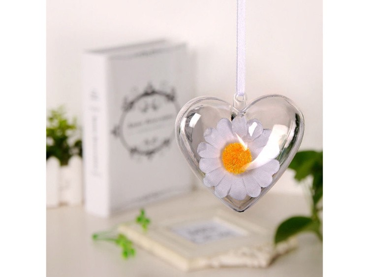 Сердце пластиковое половинками (d 10 см), 2 шт. — картинка 5