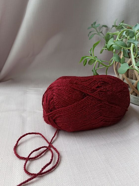 Пряжа Камтекс Бамбино (047), бордовый, 5 шт. по 50 г — картинка 3