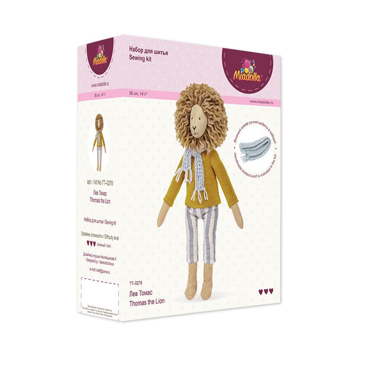 Набор для шитья «Лев Томас» — картинка 3