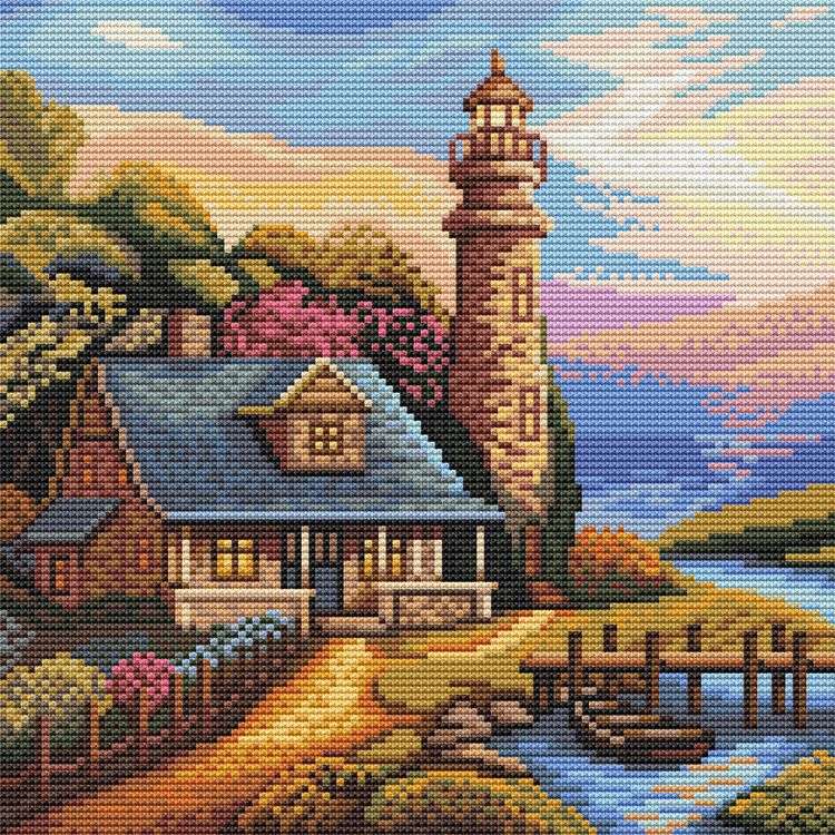 Алмазная вышивка «Забытый маяк» — картинка 2