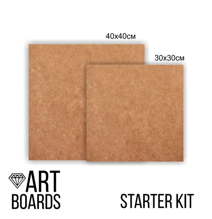 Набор заготовок ART Board серия Simple, толщина 0,6 см, Квадрат, Craftsmen.store