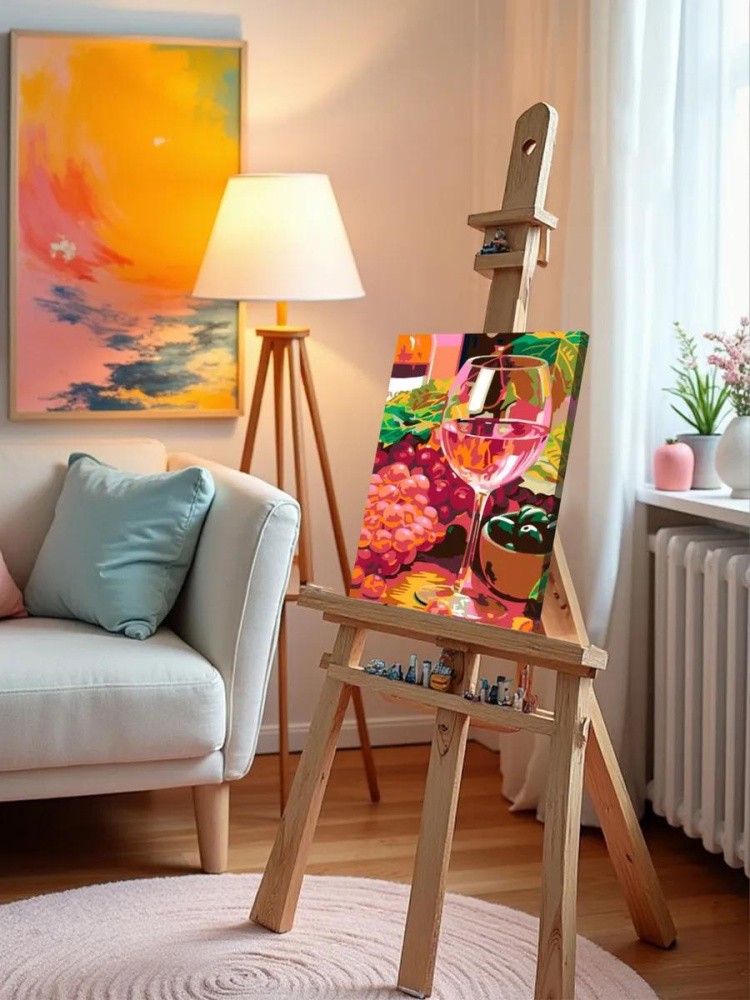 Картина по номерам «Розовое вино» — картинка 10