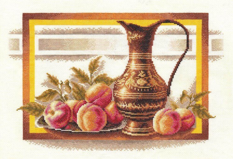 Набор для вышивания «Натюрморт с персиками»