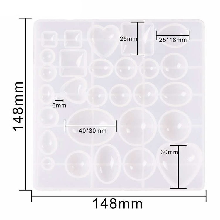 Набор кабошонов для эпоксидной смолы — картинка 3