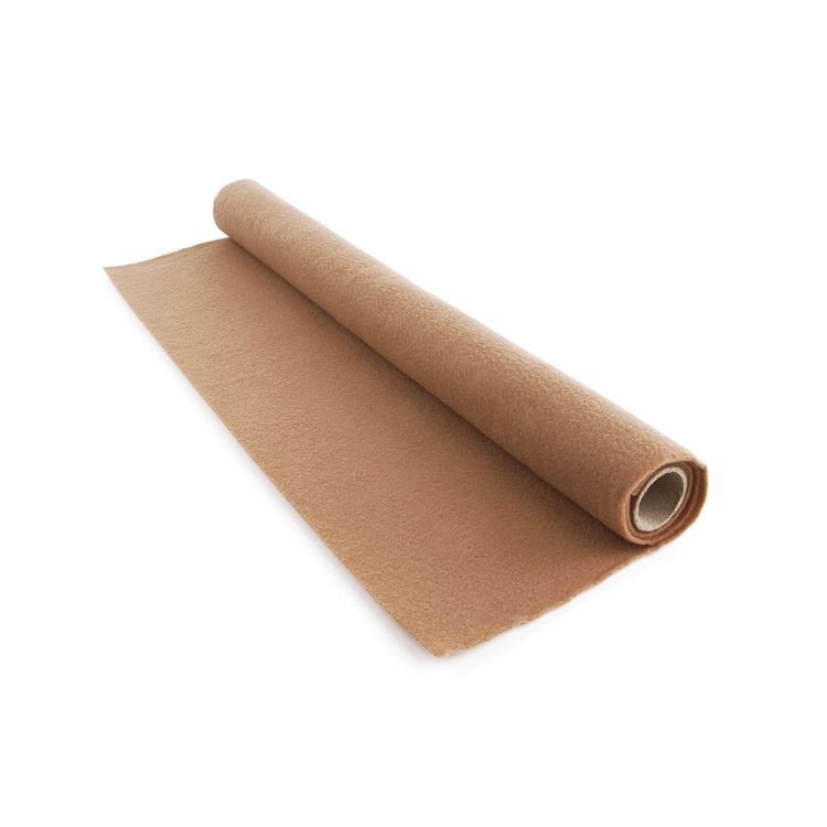 Цветной фетр для творчества в рулоне 500х700 мм, толщина 2 мм, бежевый, ОСТРОВ СОКРОВИЩ — картинка 2