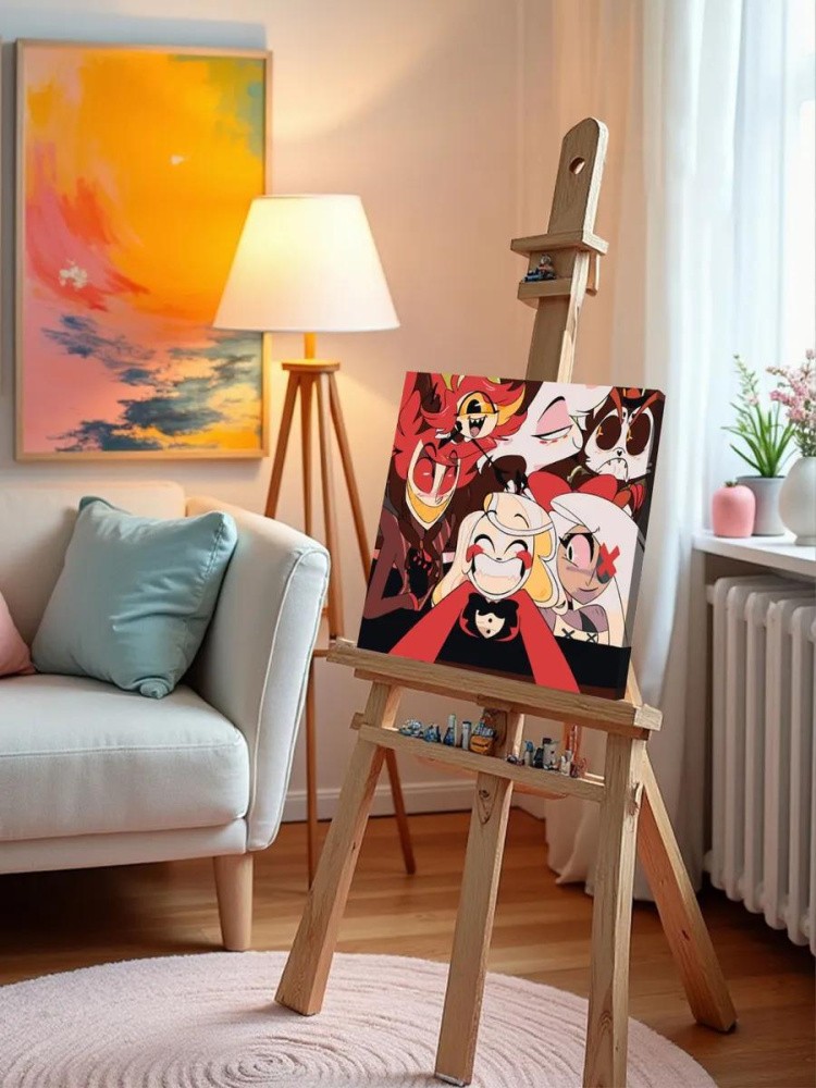 Картина по номерам «Отель Хазбин (Харбин): Чарли, Аластор» — картинка 9