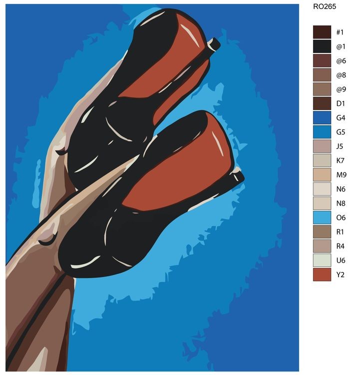 Картина по номерам «Лабутены» — картинка 2