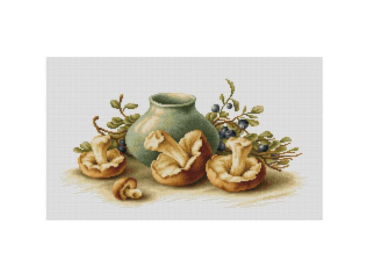 Набор для вышивания «Натюрморт с грибами»
