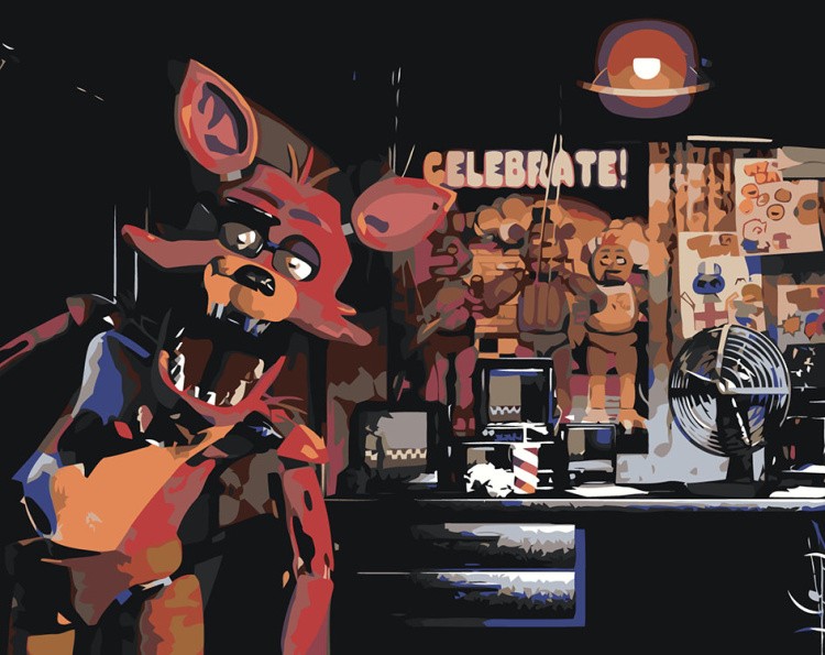 Картина по номерам «Фнаф Five nights at Freddy's Фокси 2»