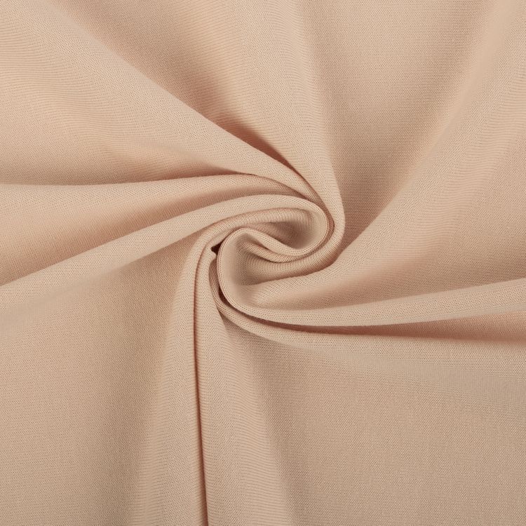 Трикотаж кукольный, 50x55 см, 225 г/м2, 100% хлопок, цвет: №03 розовый/кремовый, Peppy — картинка 2