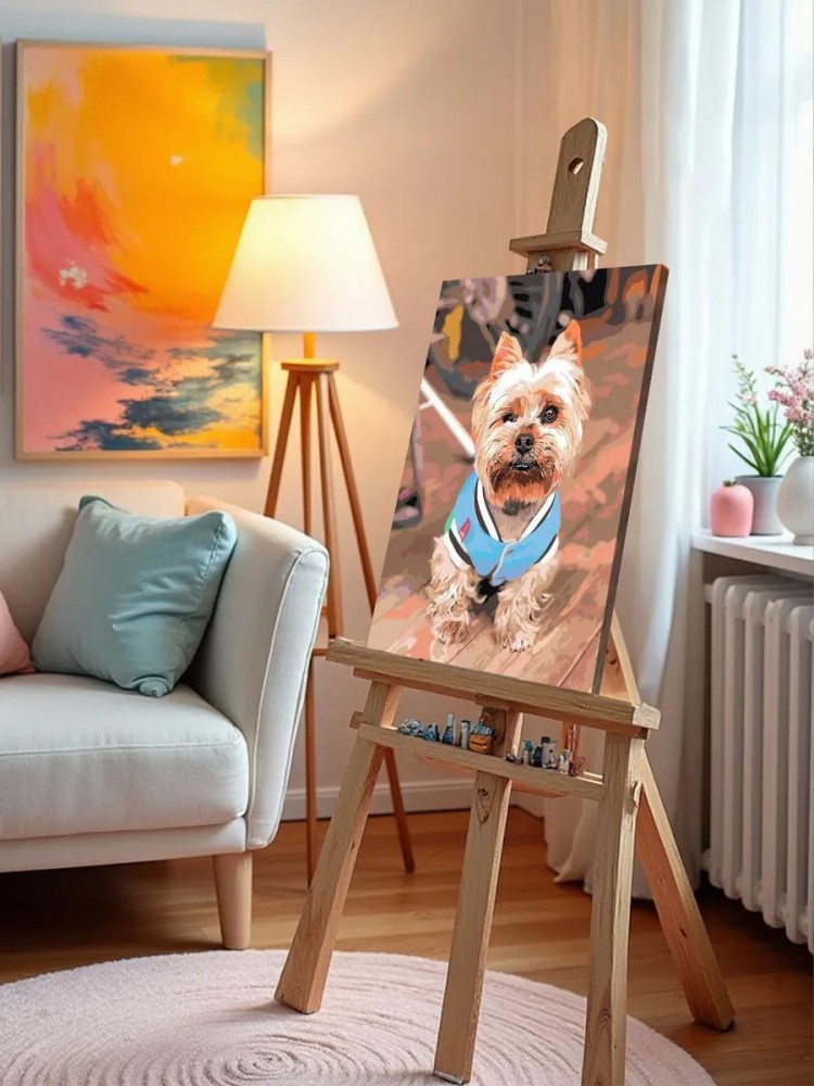 Картина по номерам «Йоркширский терьер» — картинка 9