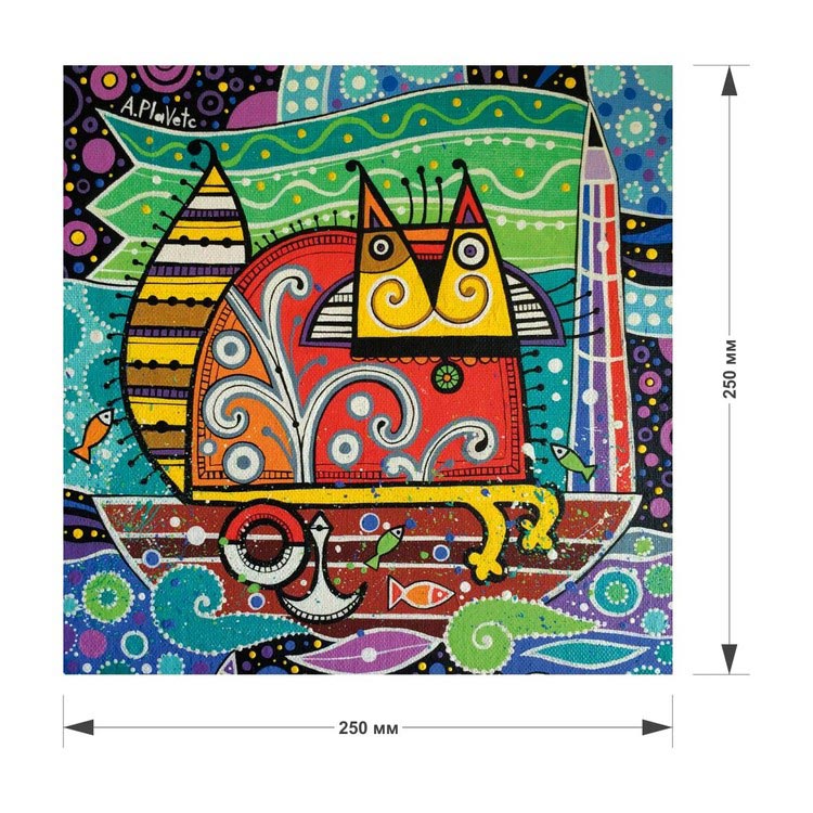 Деревянные пазлы DAVICI «Кот-мореход» — картинка 2