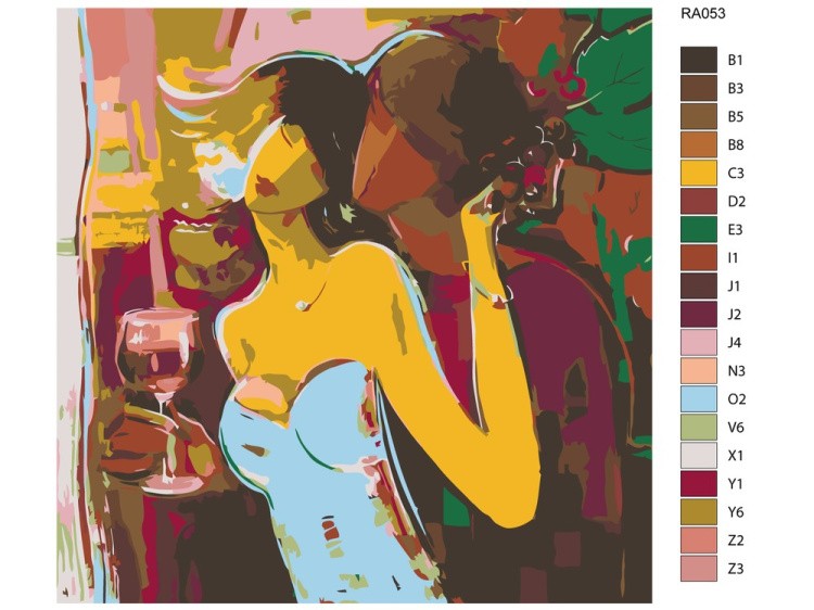 Картина по номерам «Объяснение» — картинка 2