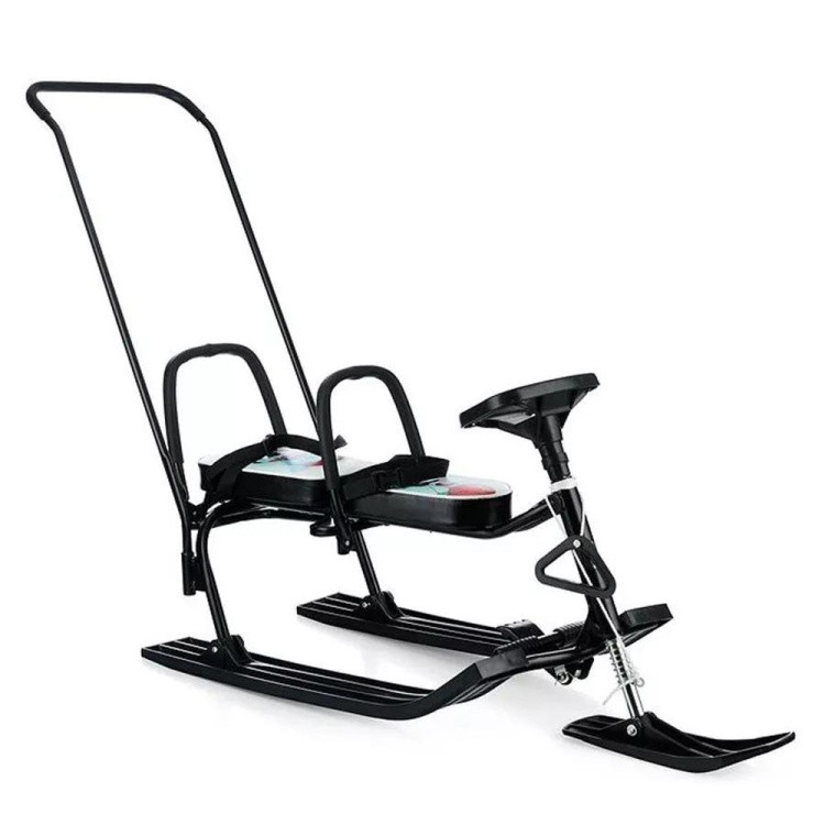 Снегокат детский 505 TWINS BABY PUSH со спинкой для двоих — картинка 8