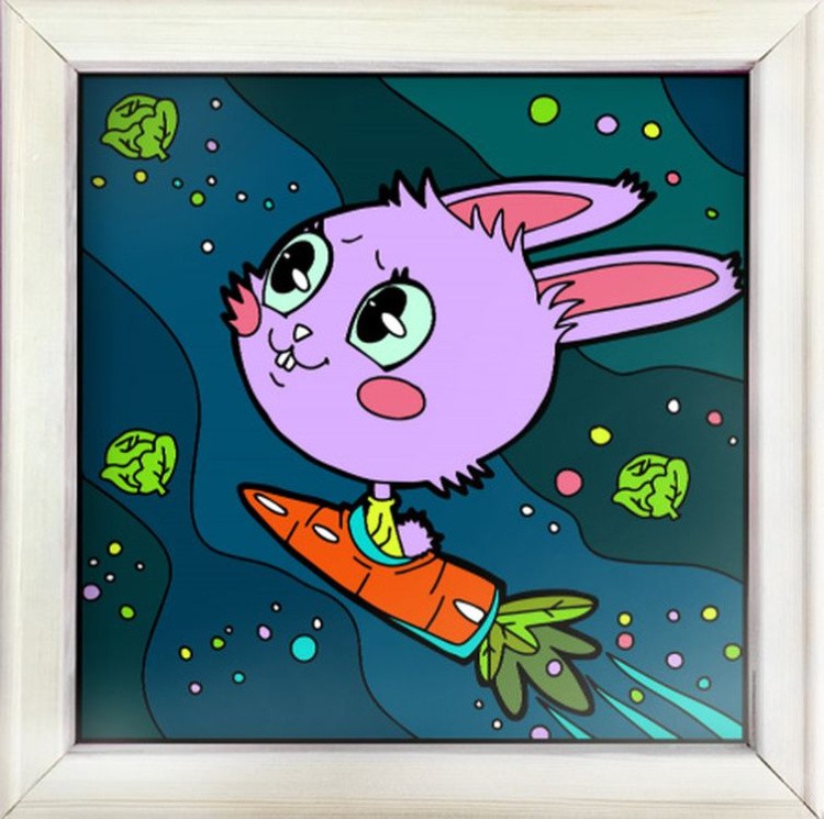 Картина по номерам «Космическая капуста» — картинка 5