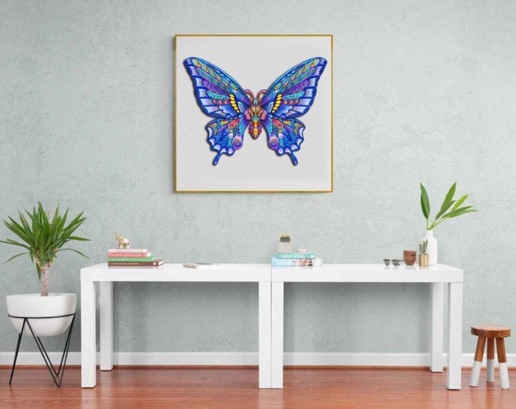 Деревянные пазлы «Очаровательная Бабочка L», Woodbests — картинка 8