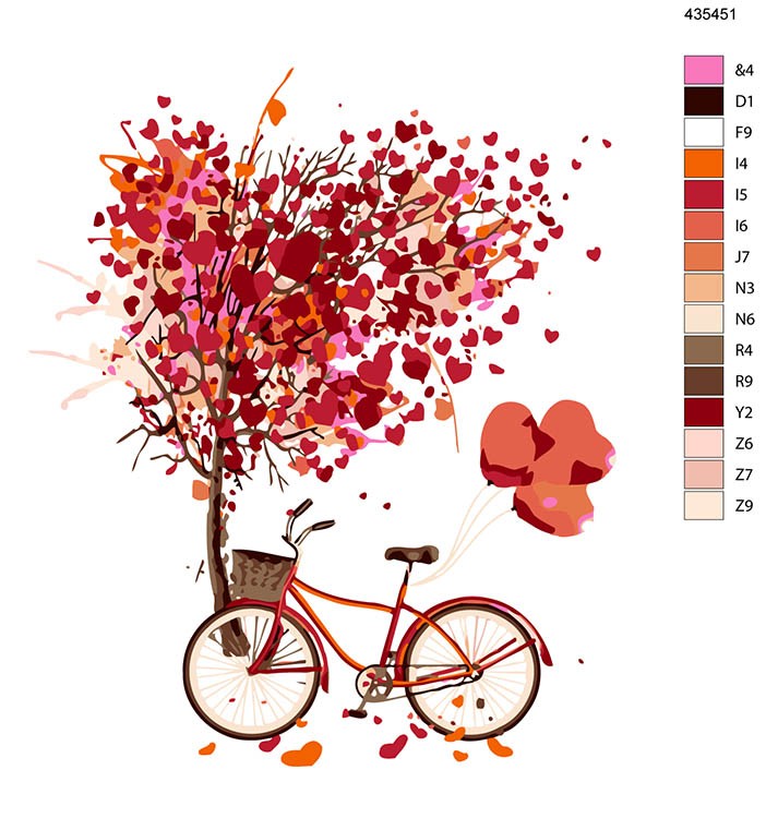 Картина по номерам «Любовь повсюду» — картинка 2