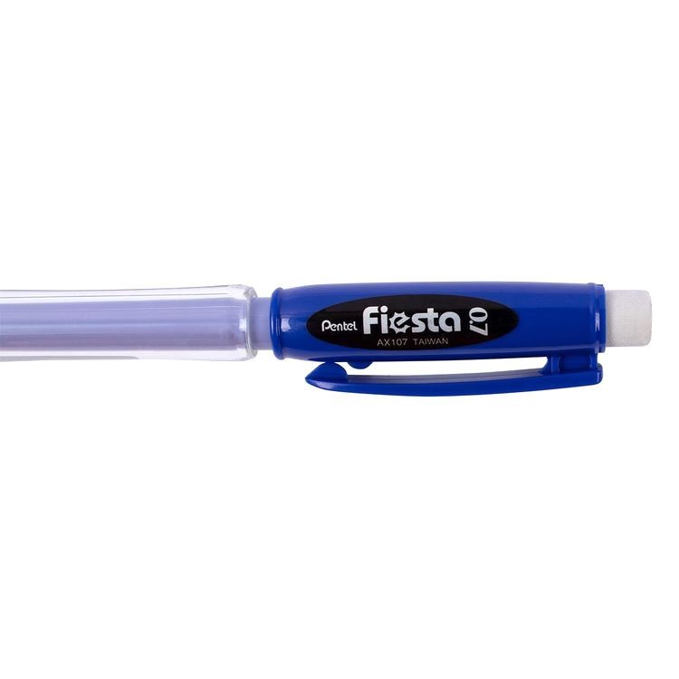 Карандаш автоматический Fiesta 0,7 мм, синий корпус, 12 шт., Pentel — картинка 2