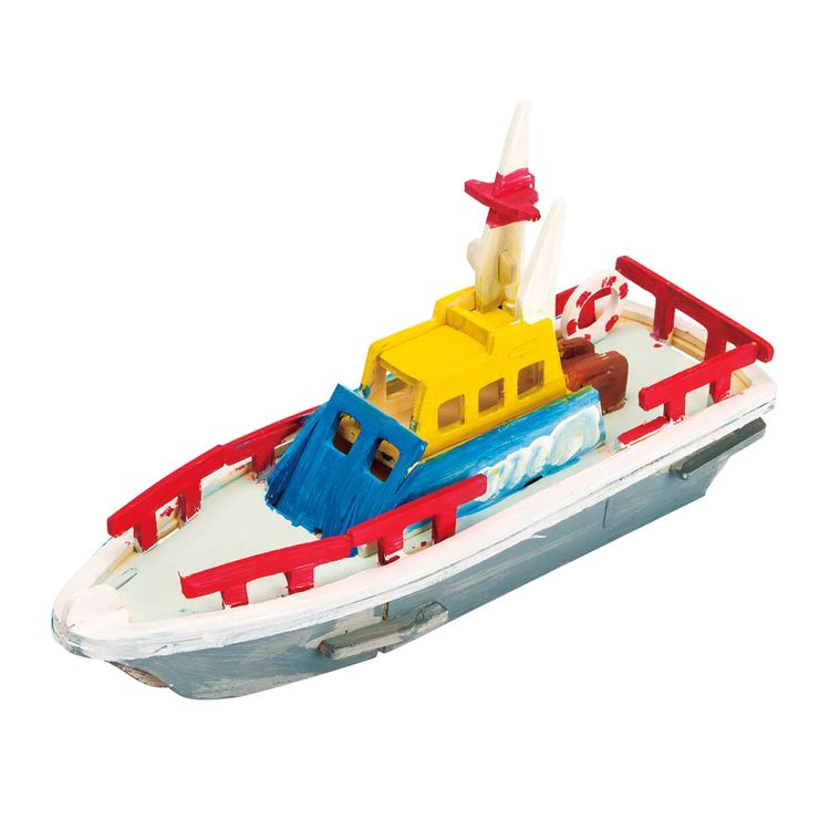 3D пазл-раскраска «Спасательная лодка»