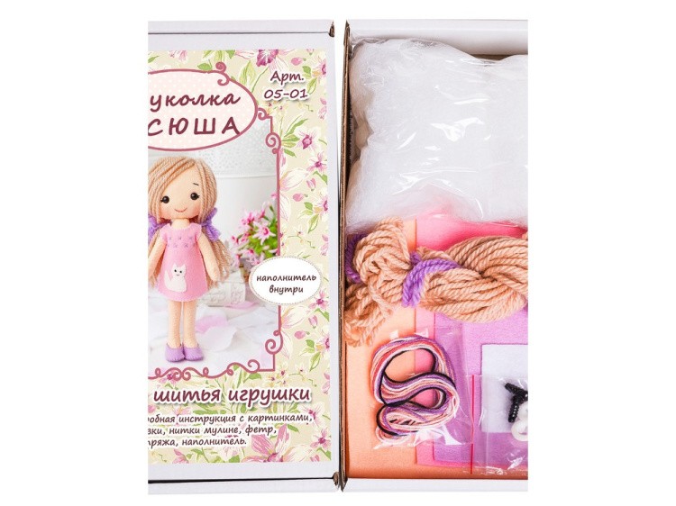 Набор для шитья игрушки «Куколка Ксюша» — картинка 3