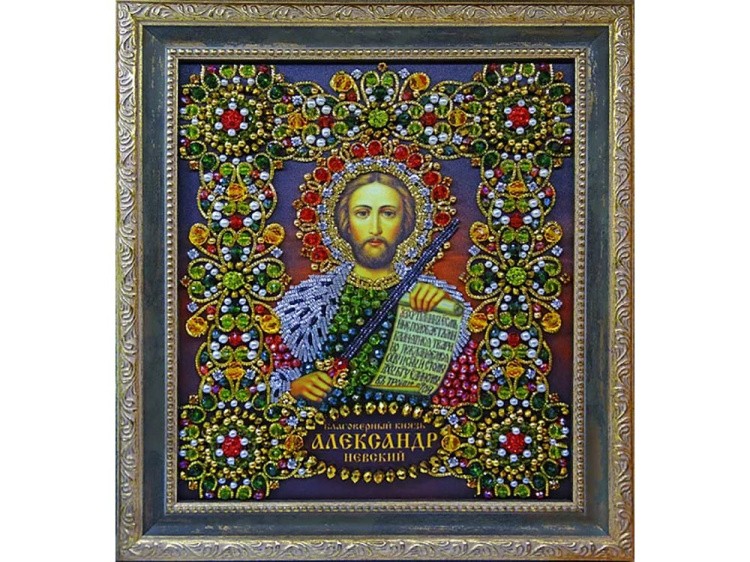 Набор вышивки хрустальными камнями «Святой Александр Невский» — картинка 2