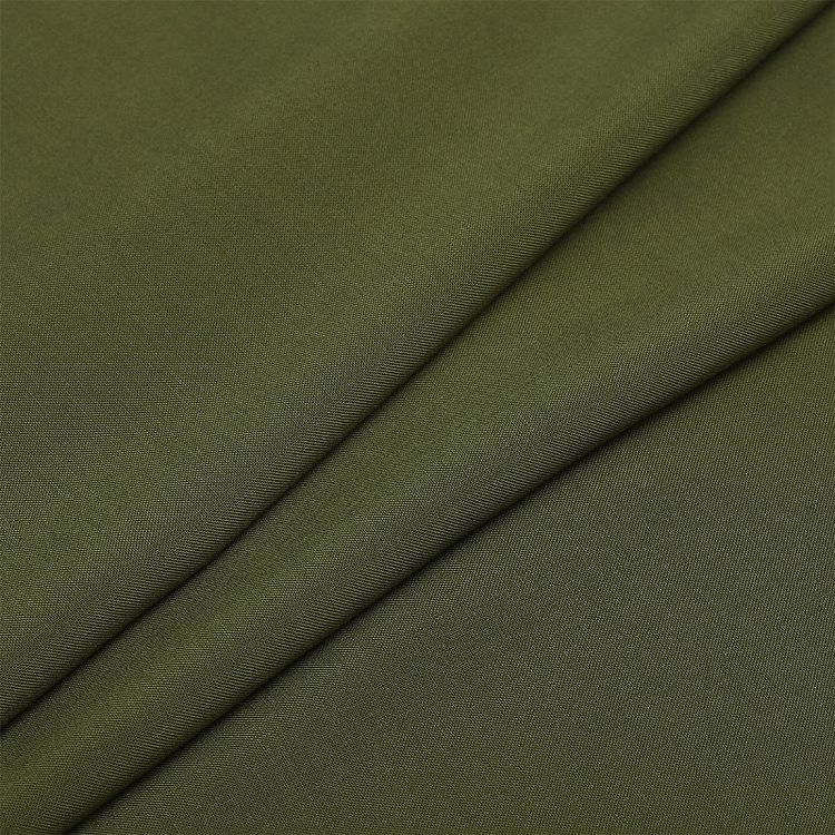 Ткань Штапель, матовая, 5 м, ширина 145 см, 110 г/м2, цвет: 28 темно-зеленый, TBY — картинка 2