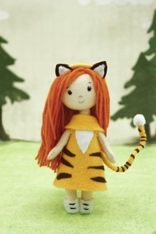 Набор для шитья куклы «Девочка-тигренок»