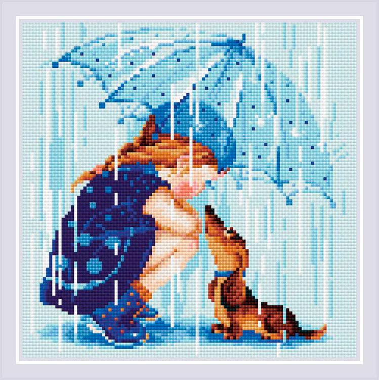 Алмазная вышивка «Дождик» — картинка 2