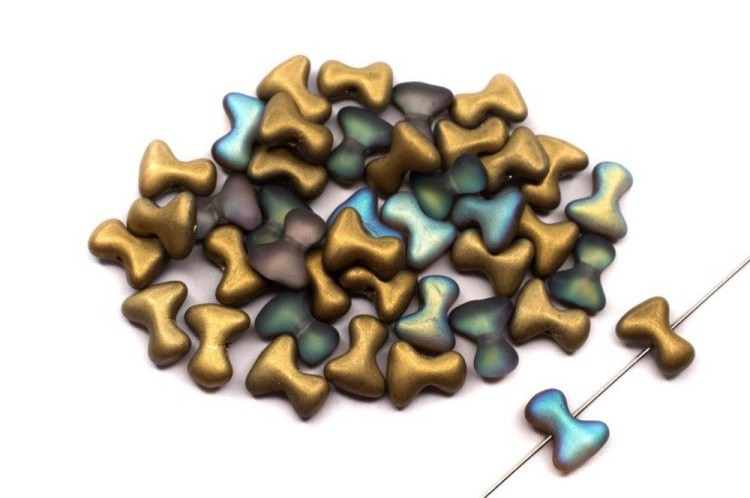 Бусины Preciosa (Чехия) TEE 111-01364-00, 10 г, цвет: 00030-98836 золотой радужный — картинка 2