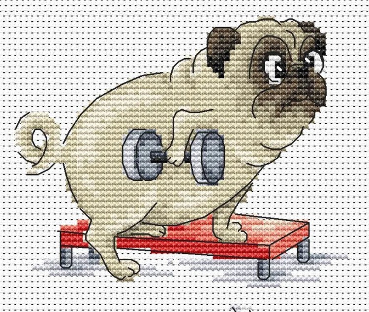 Набор для вышивания «Bodybuilding. Я здоров и силен» — картинка 4