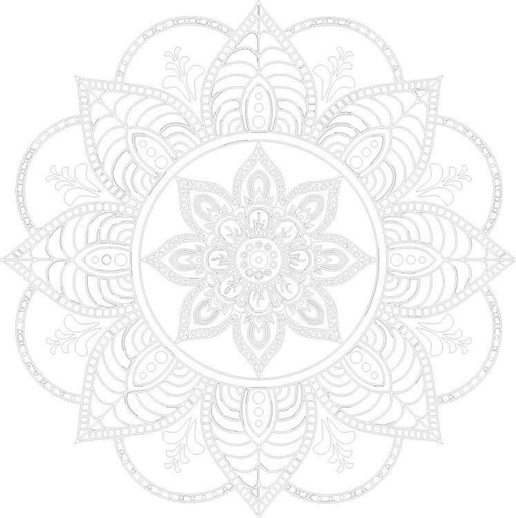 Картина по номерам «Религия, Буддизм: мандала 40x40» — картинка 3