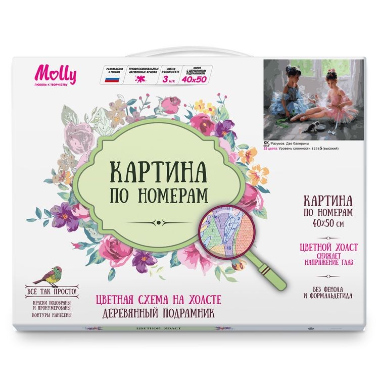 Картина по номерам «Разумов. Две балерины» — картинка 3