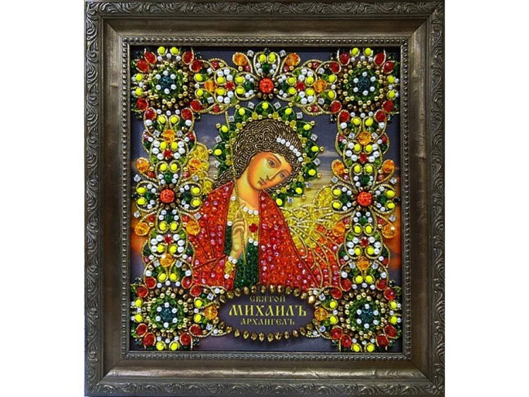 Набор вышивки хрустальными камнями «Святой Архангел Михаил» — картинка 2
