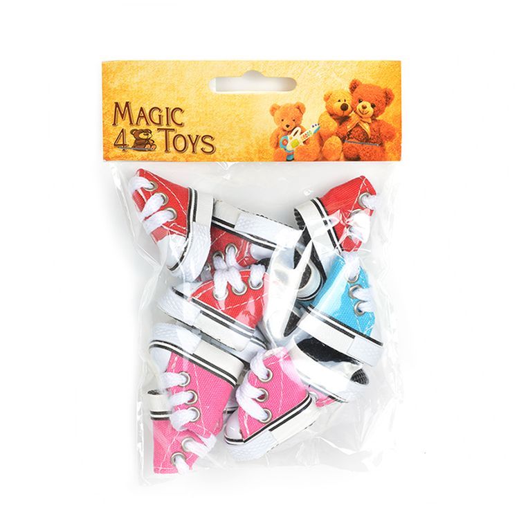 Набор кед для кукол, цвет: ассорти, 35 мм, 6 пар, Magic 4 Toys — картинка 2
