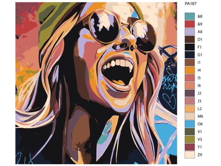 Картина по номерам «Смех» — картинка 2