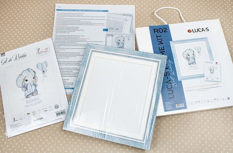 Набор для вышивания с рамкой «Слоненок» — картинка 3