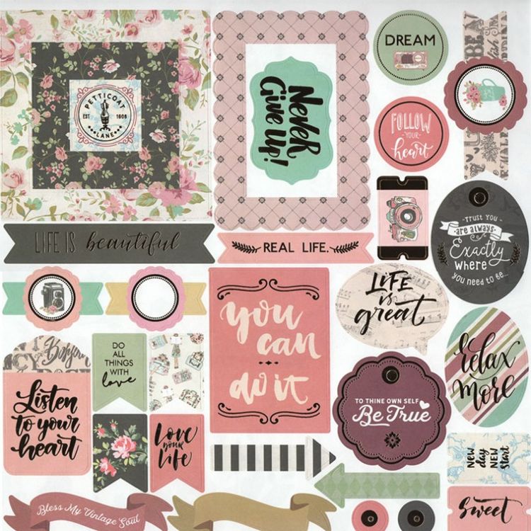 Набор бумаги для скрапбукинга «Ночные фиалки» 30,5x30,5 см — картинка 5