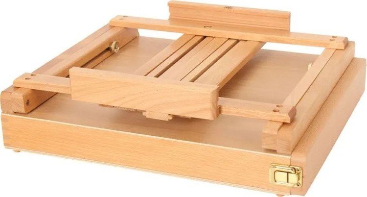 Этюдник настольный ГАММА «Московская палитра», бук, 38х42х13 (65) см, высота холста 86 см — картинка 3