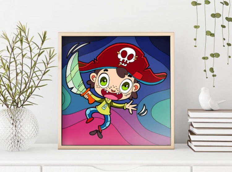 Картина по номерам «Пират» — картинка 4