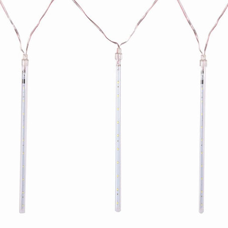 Гирлянда светодиодная на окно «Сосульки», 160 ламп, 2,1х0,3 м, цвет: холодный белый — картинка 3