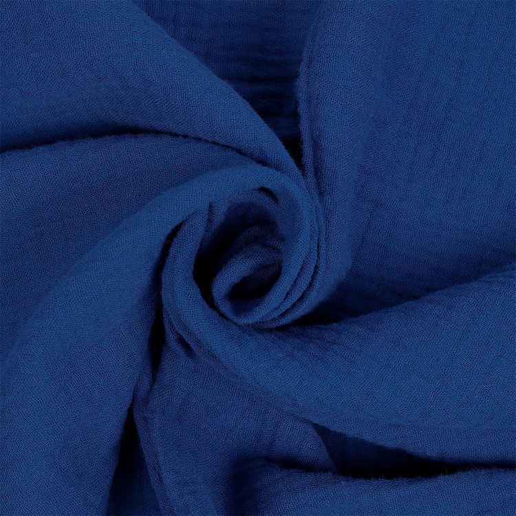 Ткань Муслин, 5 м x 130 см, 125 г/м², цвет: синий, TBY