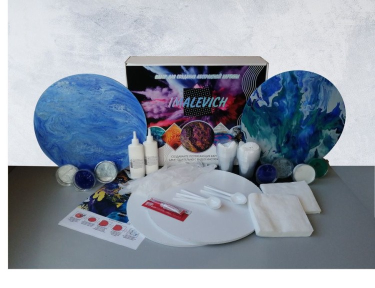 Набор для рисования жидким акрилом Fluid Art 2.0-2, Imalevich — картинка 3