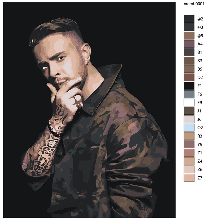 Картина по номерам «Егор Крид 7» — картинка 2