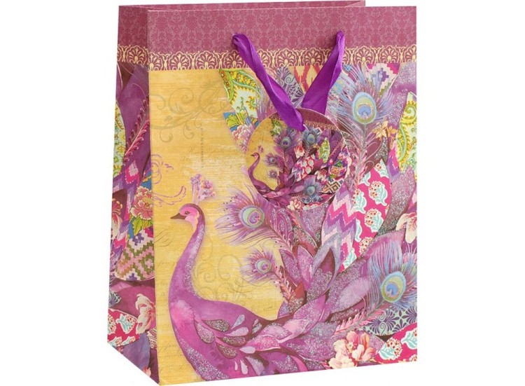 Подарочный пакет «Фиолетовый павлин»