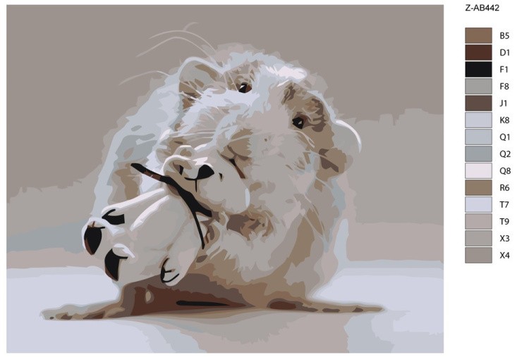 Картина по номерам «Мышка с игрушкой» — картинка 2