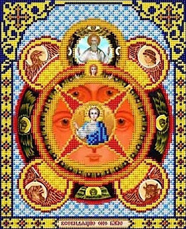 Рисунок на ткани «Всевидящее око Господне»