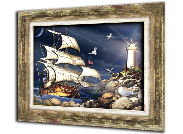 Объемная картина «В бухте» — картинка 3