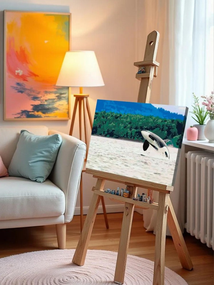 Картина по номерам «Косатка» — картинка 9